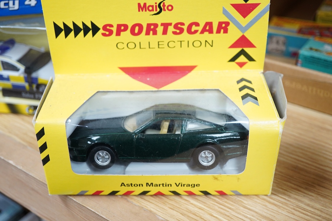 A collection of boxed diecast vehicles, mainly Police related, by Vanguards, Corgi, Cararama, etc. including a Brooklin Models white metal model of a 1972 Vauxhall Ventura (IPV04) in Huddersfield & District (West Yorkshi